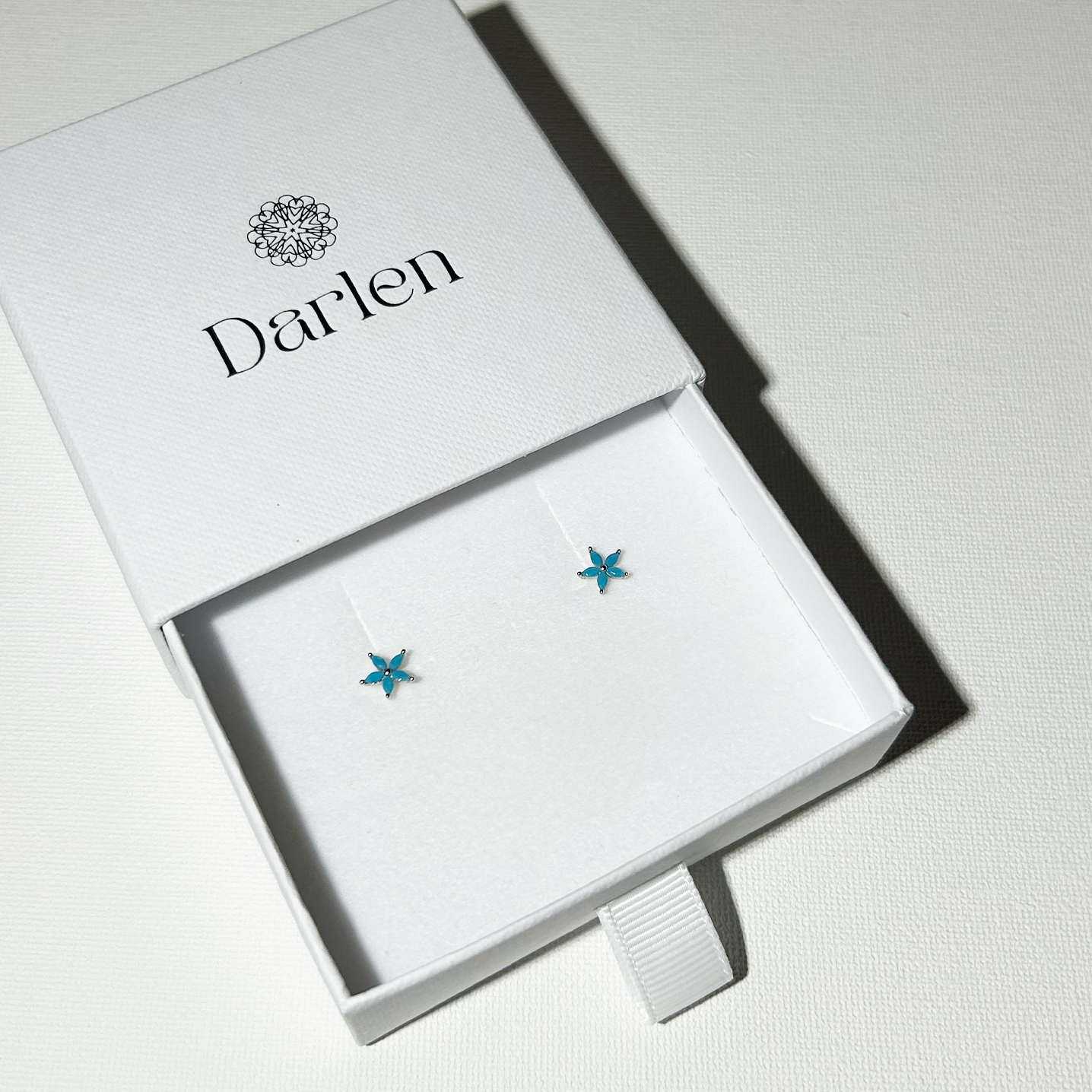 Kolczyki Niebieskie Kwiatki